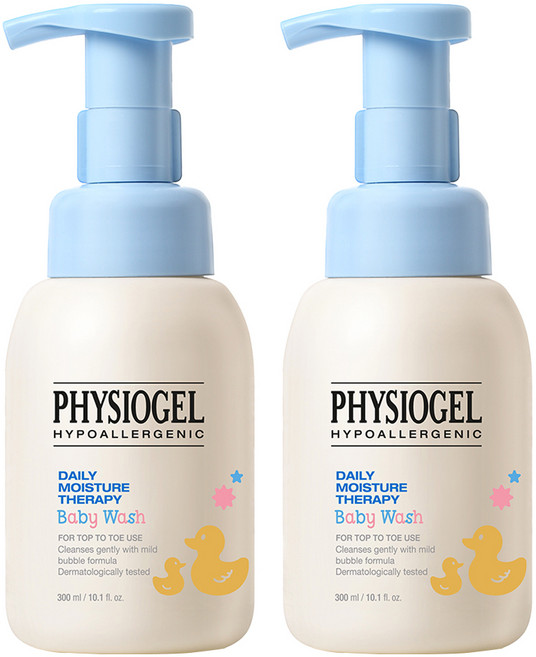 피지오겔 데일리 모이스쳐 테라피 베이비 탑투토 워시, 300ml, 2개