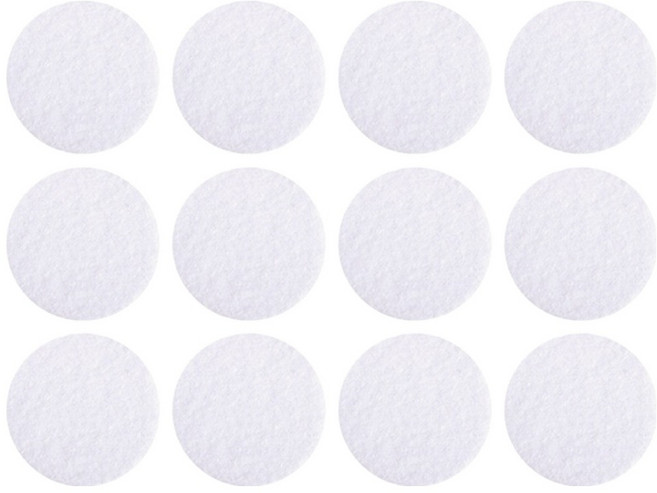 비바이원 카페트 러그 고정 밸크로 스티커 화이트원형 5.3cm, 12세트