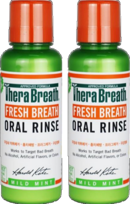 테라브레스 프레시브레스 가글 미니사이즈 마일드민트 향, 150ml, 2개