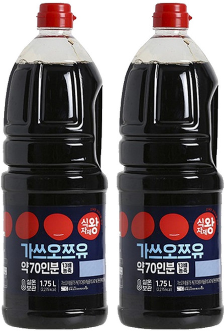 식자재왕 가쓰오풍쯔유, 1.75L, 2개