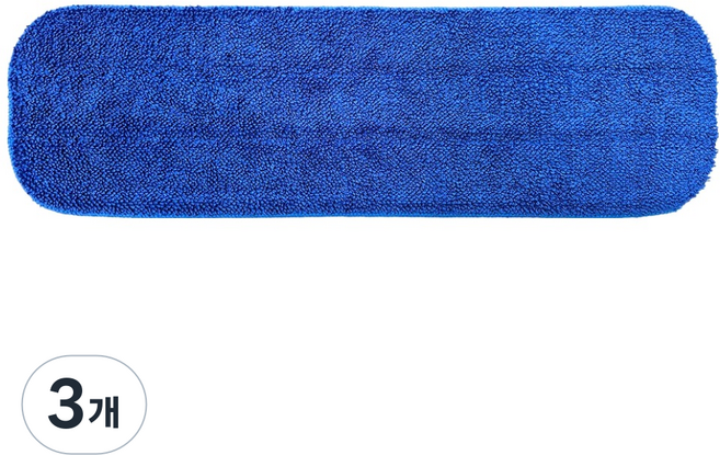 월드크린 극세사 밀대걸레 루프 패드, 3개