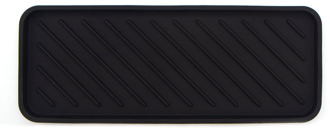 네이처안 실리콘 식기 건조 매트 L, 1단, 블랙, 1개