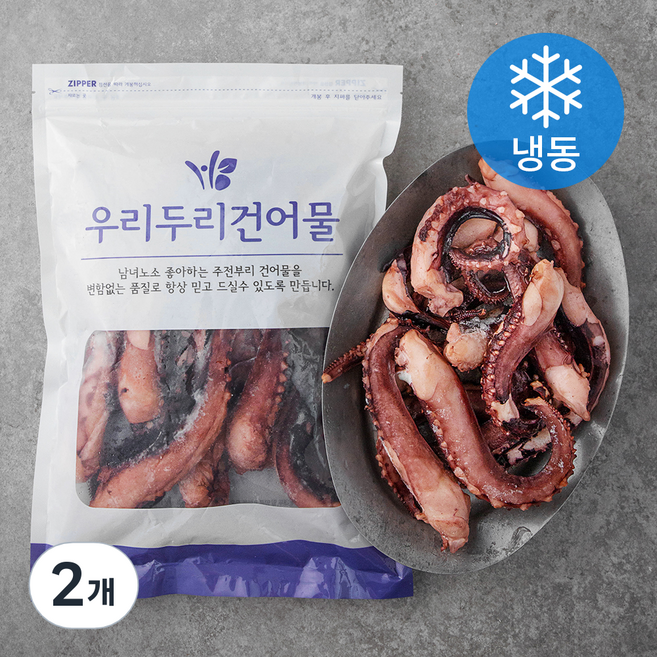 우리두리건어물 HACCP 오징어통족, 1kg, 2개