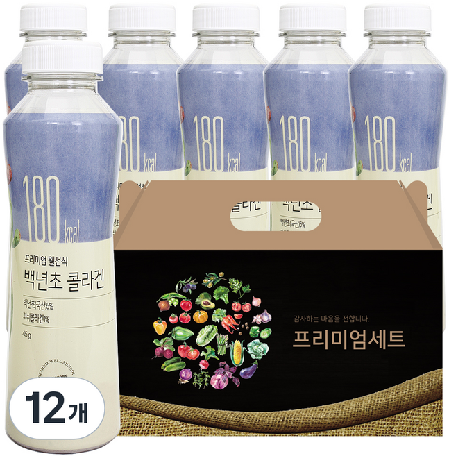삼성웰스토리 프리미엄웰선식 백년초콜라겐, 12개, 45g