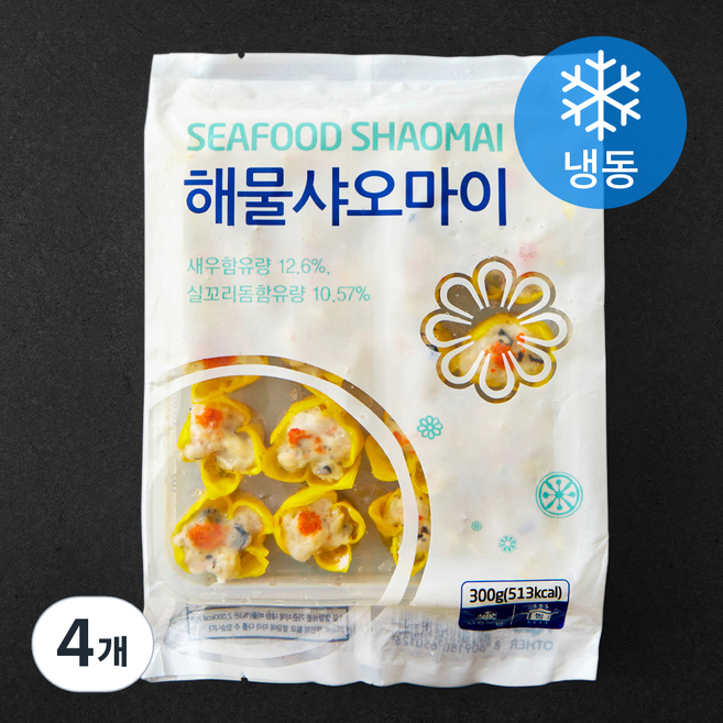 랜시 중국산 해물샤오마이 (냉동), 300g, 4개