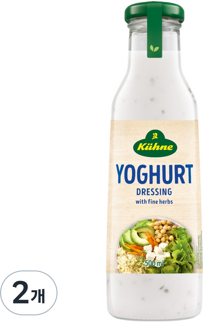 퀴네 요구르트 드레싱, 2개, 500ml