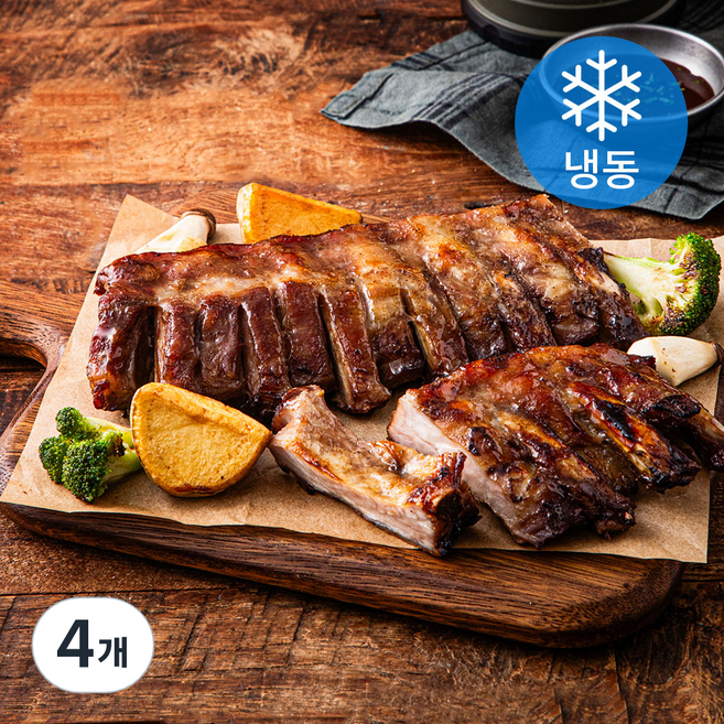 육심당 시즈닝 등갈비 (냉동), 500g, 4개