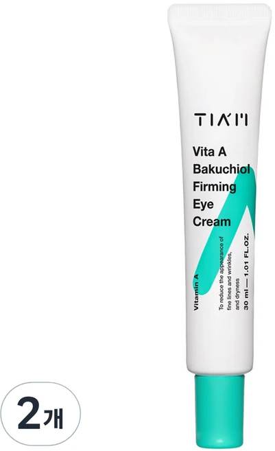 티암 비타민A 바쿠치올 퍼밍 아이크림, 30ml, 2개 - 쿠팡