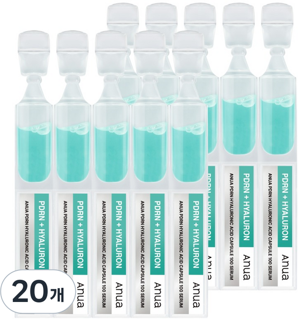 Anua PDRN 玻尿酸膠囊 100 粉液, 20個, 1ml