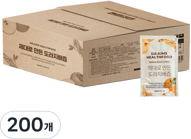 닥터킴스 제대로 만든 도라지배즙, 80ml, 200개