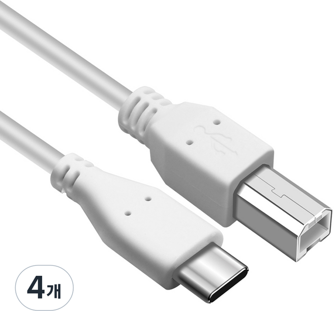 Coms USB 3.1 Type-C 轉 Type-B 2.0 傳輸線 HB360, 3m, 4個