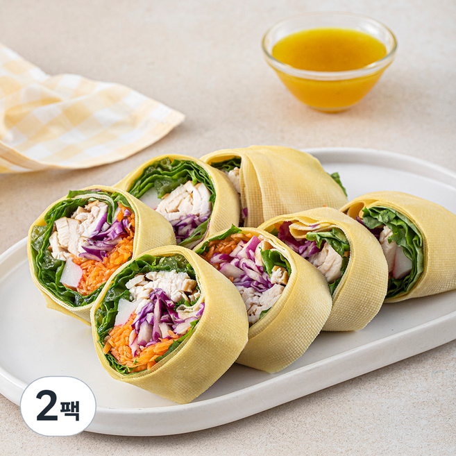 조르니키친 한입 포두부 닭가슴살롤, 180g, 2팩