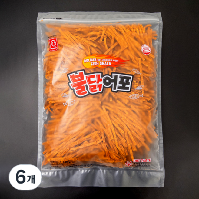 한진식품 불닭어포, 6개, 500g