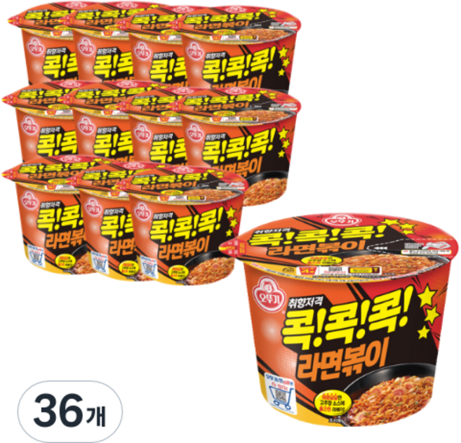 오뚜기 콕콕콕 라면볶이 용기 120g, 36개