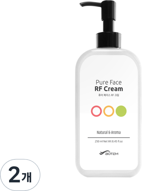 보탬 퓨어 페이스 고주파 마사지 크림, 250ml, 2개