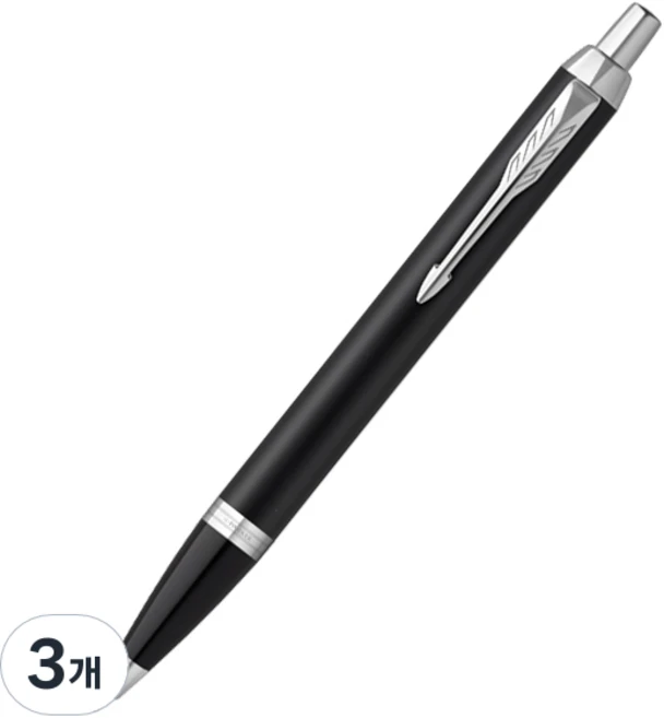 파카 아이엠 에센셜 CT 볼펜 0.9mm, 매트 블랙, 3개 - 쿠팡