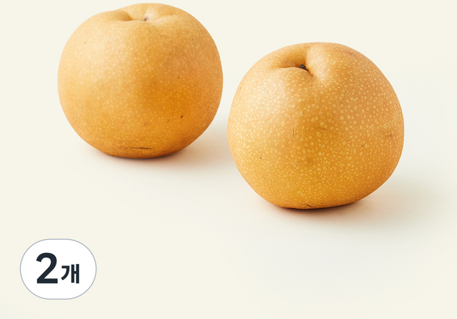 유기농 인증 배 2개입, 1.3kg, 2개