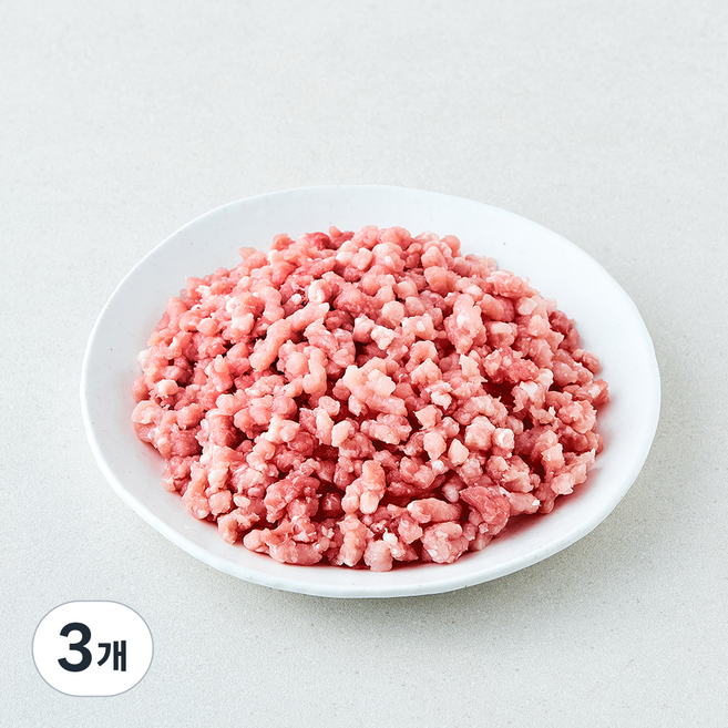 백두대간 한돈 등심 다짐육용 (냉장), 3개, 500g