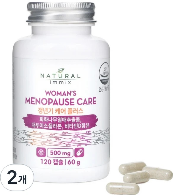 내추럴이믹스 갱년기 케어 플러스, 120정, 2개 - 쿠팡