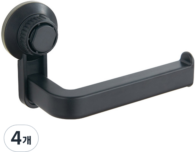 모나코올리브 흡착식 휴지걸이, 블랙, 4개