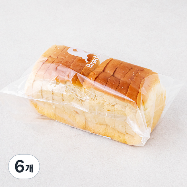 브로드카세 단백질을더한 발효종 두유두부식빵, 390g, 6개