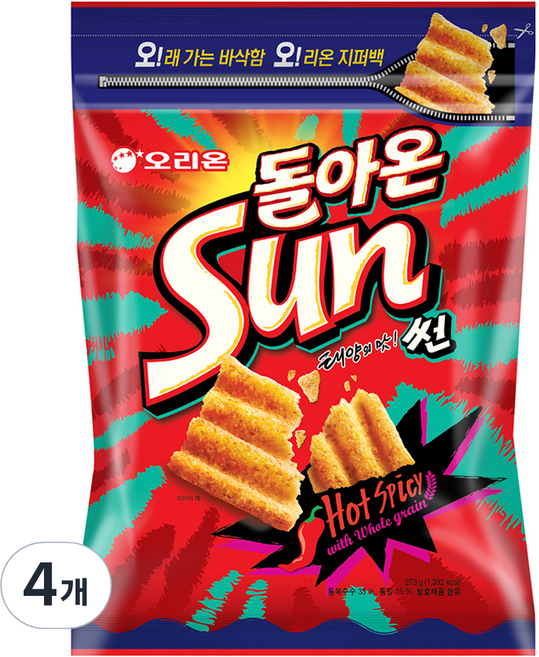 오리온 태양의 맛 썬, 4개, 273g