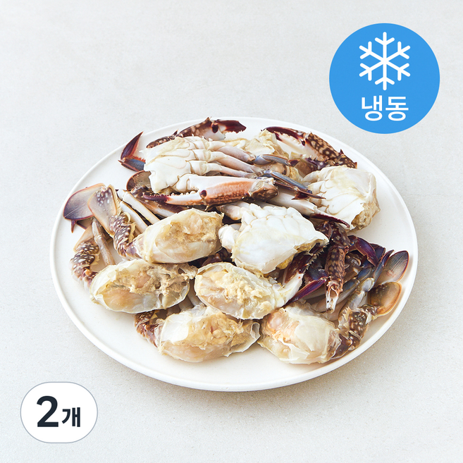 아라보감 국내산 손질 꽃게 (냉동), 2개, 900g