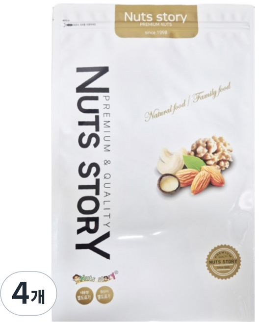 너츠스토리 아몬드분말, 1kg, 4개