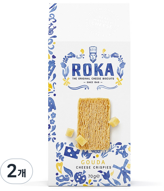 ROKA 고다 치즈 크리스피, 70g, 2개