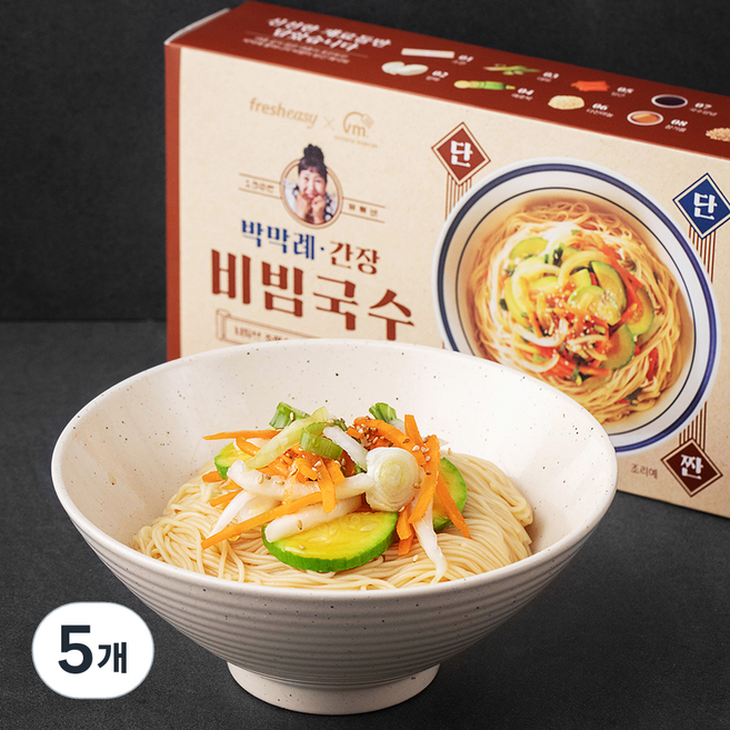 프레시지 박막례 간장 비빔국수, 441g, 5개