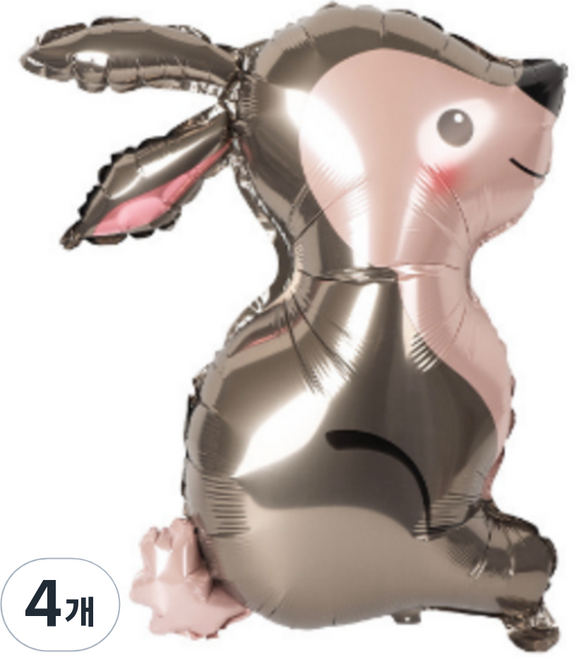 타이탄 프리미엄 잔치 파티 동물 풍선, 트럼펫 정글 토끼, 4개