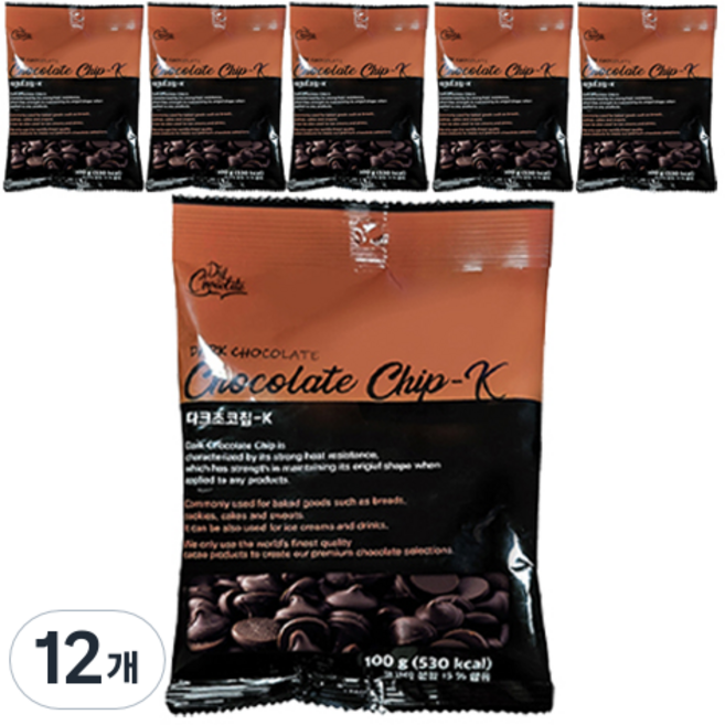 다크초코칩 K, 100g, 12개