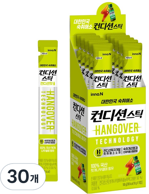 컨디션 숙취해소 스틱 컨디션맛, 180g, 3개