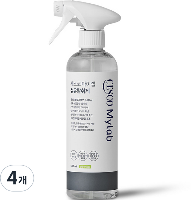 세스코마이랩 섬유탈취제 본품, 500ml, 4개, 꽃향