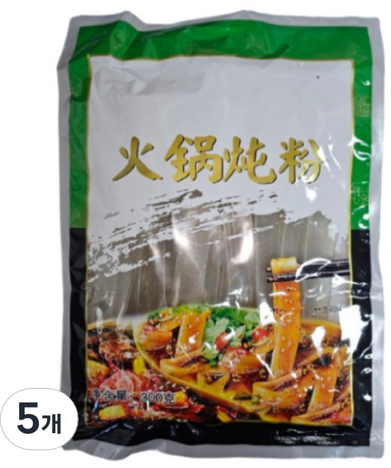 용차 샤브샤브용 당면, 5개, 300g