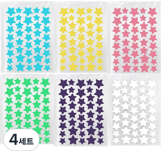 온커 여드름 커버 패치 별모양 스티커 12장, 4세트