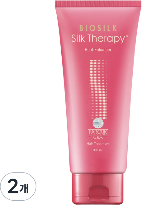실크테라피 히트인핸서 열 보호 손상 모발 강화 트리트먼트, 300ml, 2개