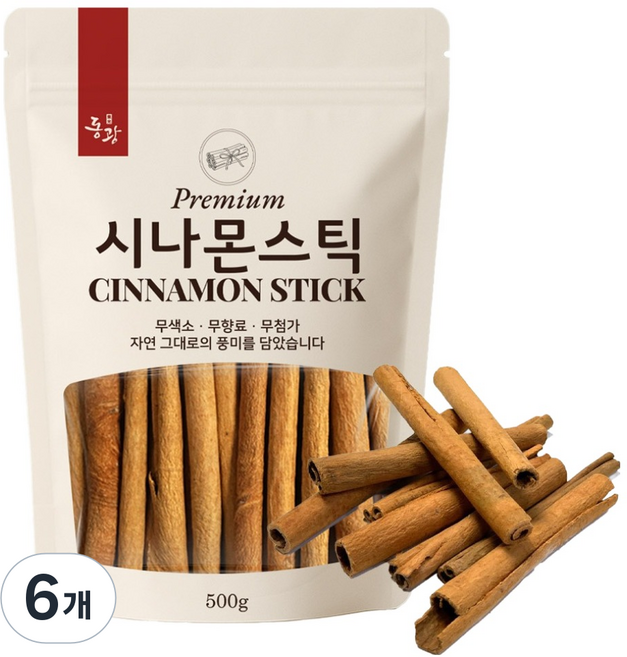 동광한방몰 시나몬스틱, 500g, 6개