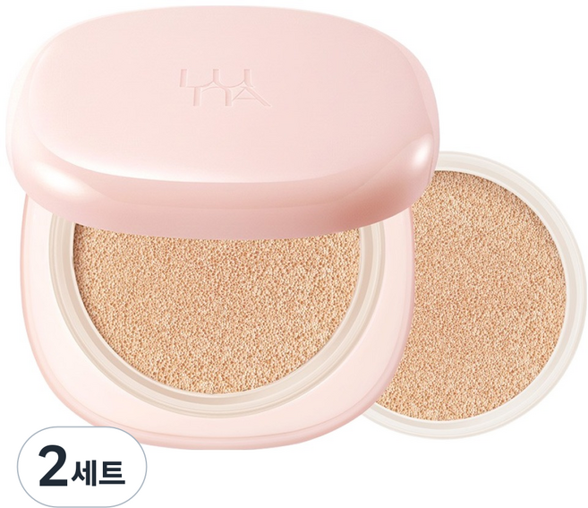 루나 롱래스팅 컨실 쿠션 본품 + 리필 세트, 2세트, 21C 쿨 베이지