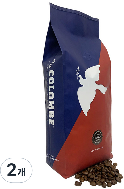 라콜롬브 블렌드 원두 코르시카, 2개, 1kg, 홀빈(분쇄안함)