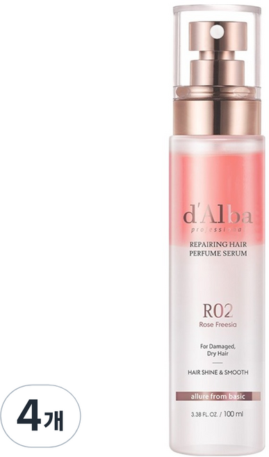 달바 프로페셔널 리페어링 헤어 퍼퓸 세럼, 100ml, 4개