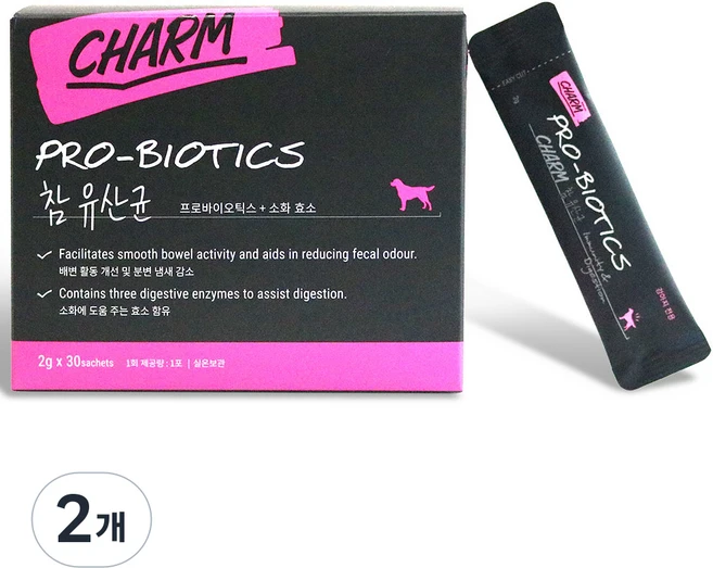 페피테일 강아지 참 영양제, 30회분, 장건강/유산균, 2개 - 쿠팡