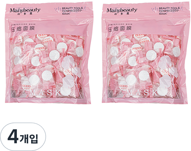 DM 알럽뷰 캔디형 압축마스크팩 100p, 4개