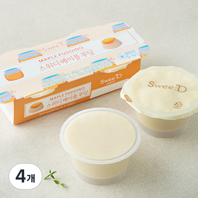 스위디 메이플 푸딩, 90g, 2개입, 4개