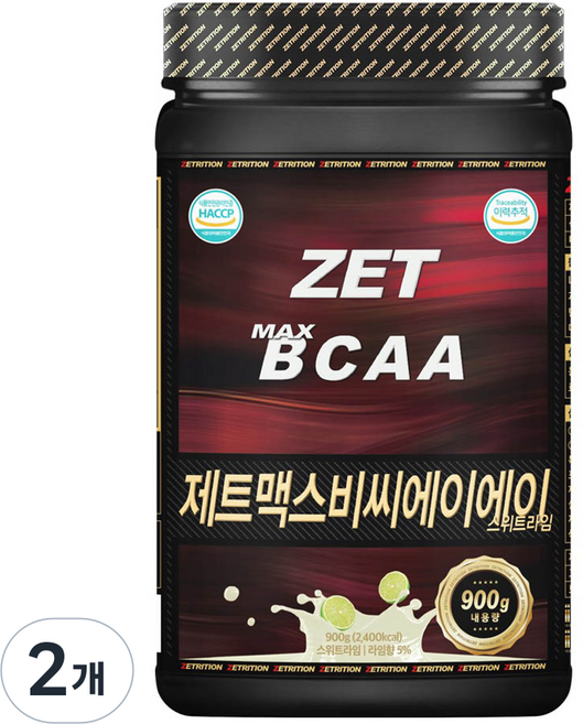 제트리션 제트맥스BCAA 스위트라임, 900g, 2개