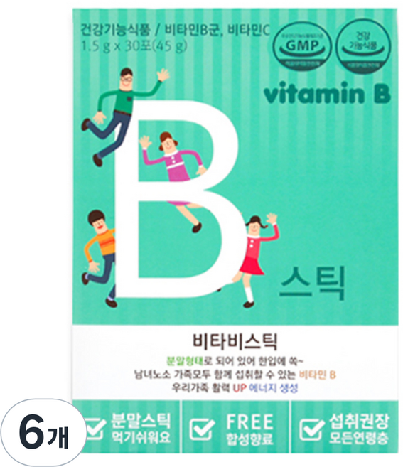 파마젠 비타B스틱 30포, 45g, 6개