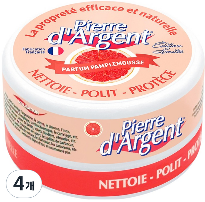 피에르다르장 자몽 다목적세제, 300g, 4개