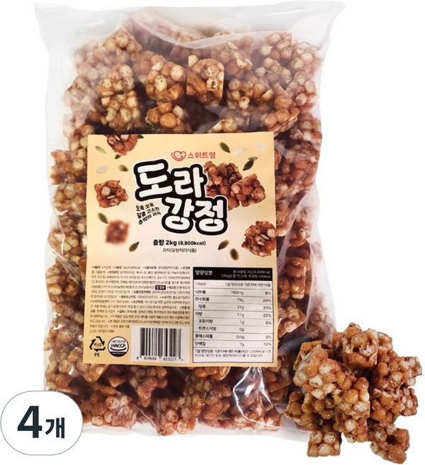 스위트영 도라강정, 2kg, 4개