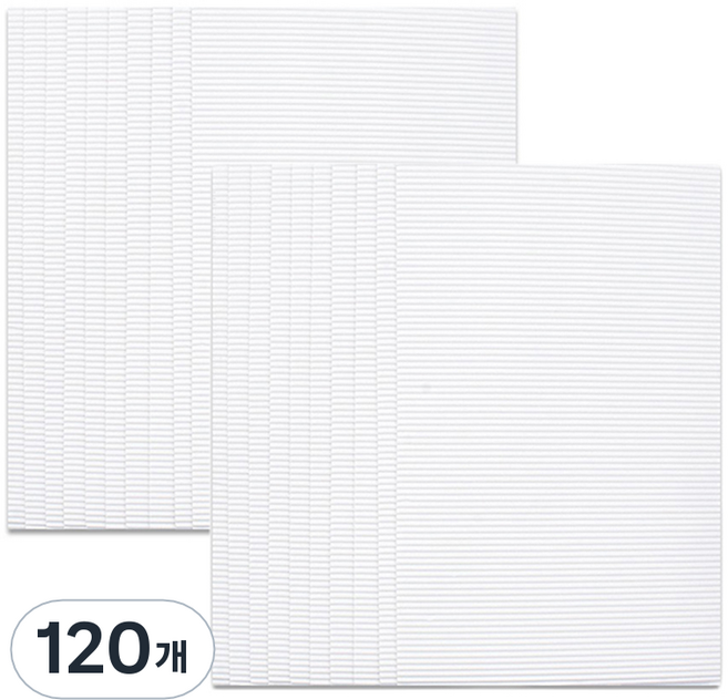 마다꾸미 컬러 골판지, 13 화이트, 120개