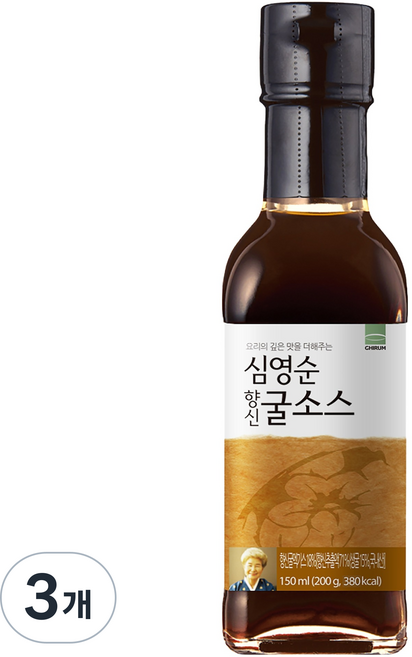 기룸 심영순 항신 굴소스, 150ml, 3개